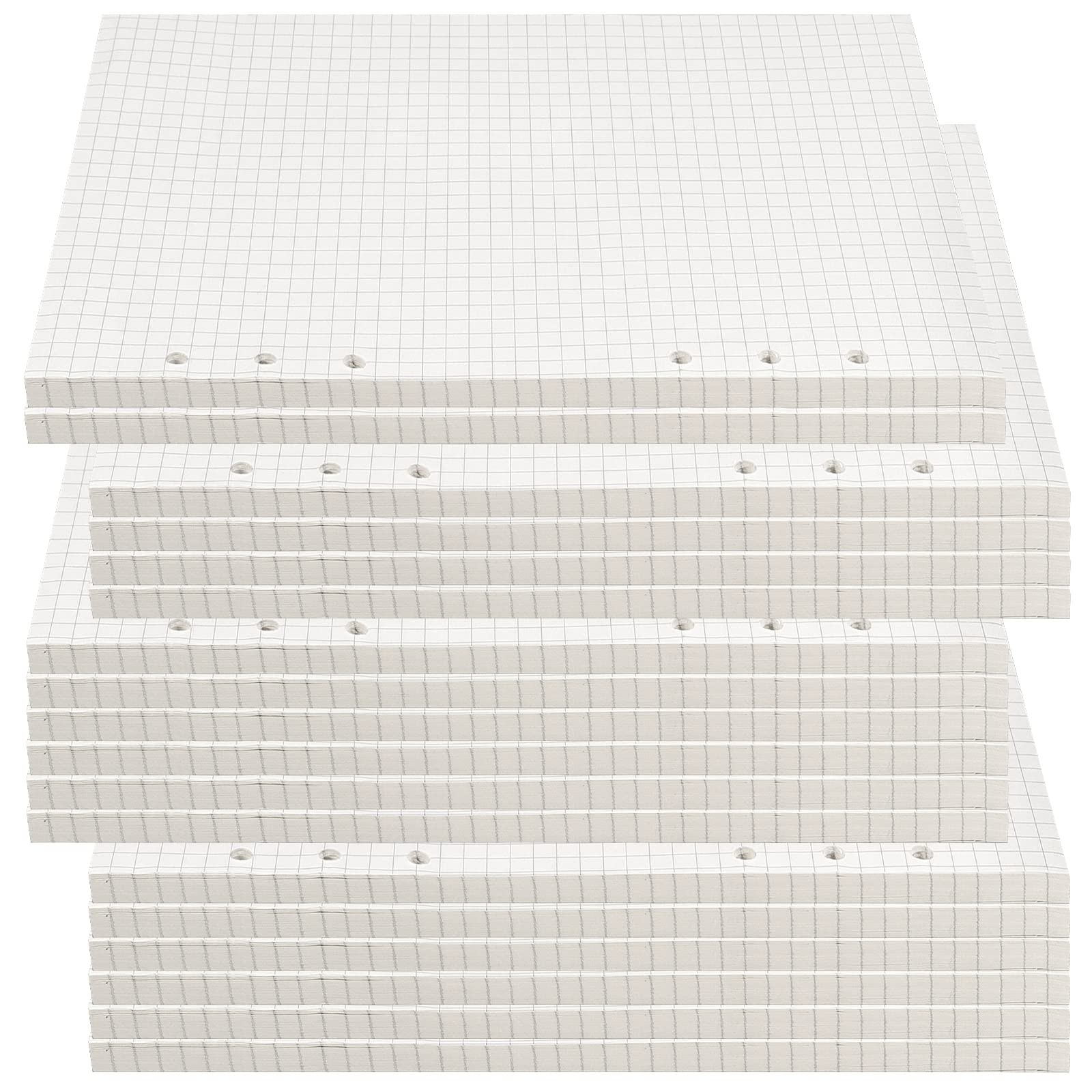 JAPCHET 800 Sheets A5 Grid Refill Paper Graph Squared White