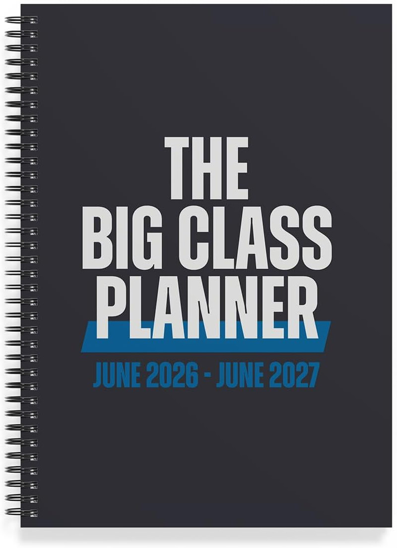 The Big Class Academic Planner June 2026- June 2027 – Large & Portable 11X14 Fol