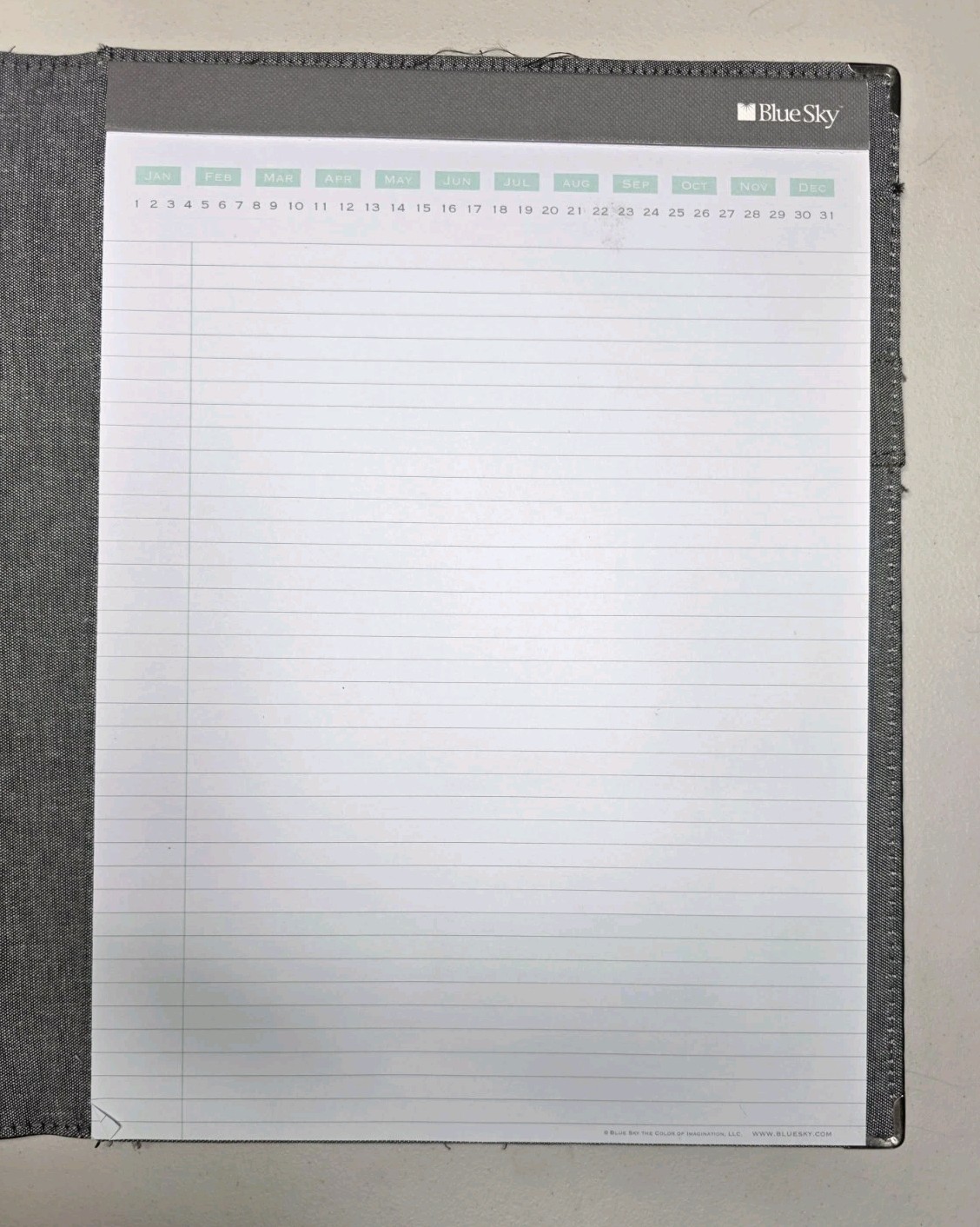 Blue Sky Padfolio Notepad