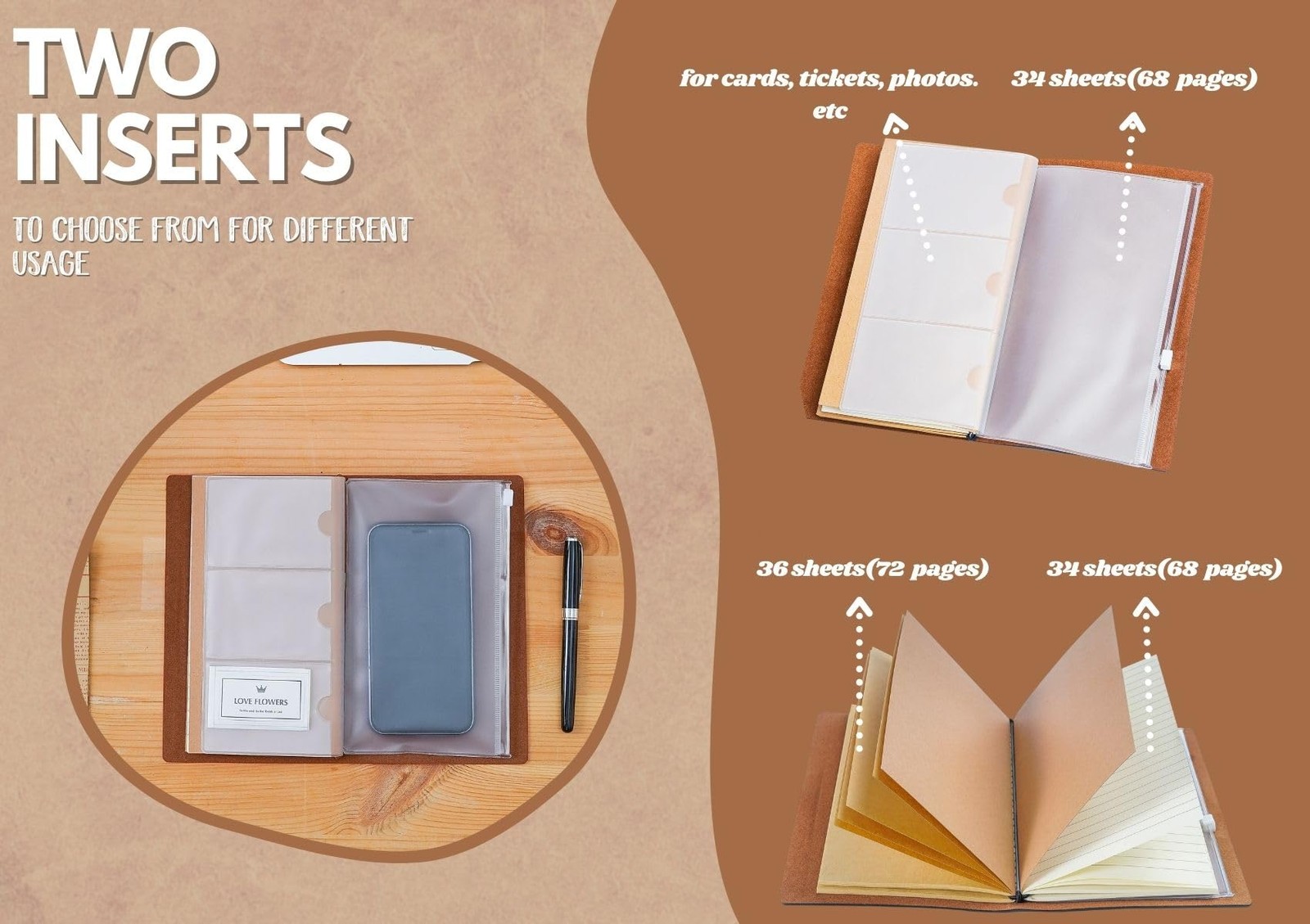 InnoBeta Journal for Women, Social Worker Gifts 7×5 Inches, 01-Proud-Brown
