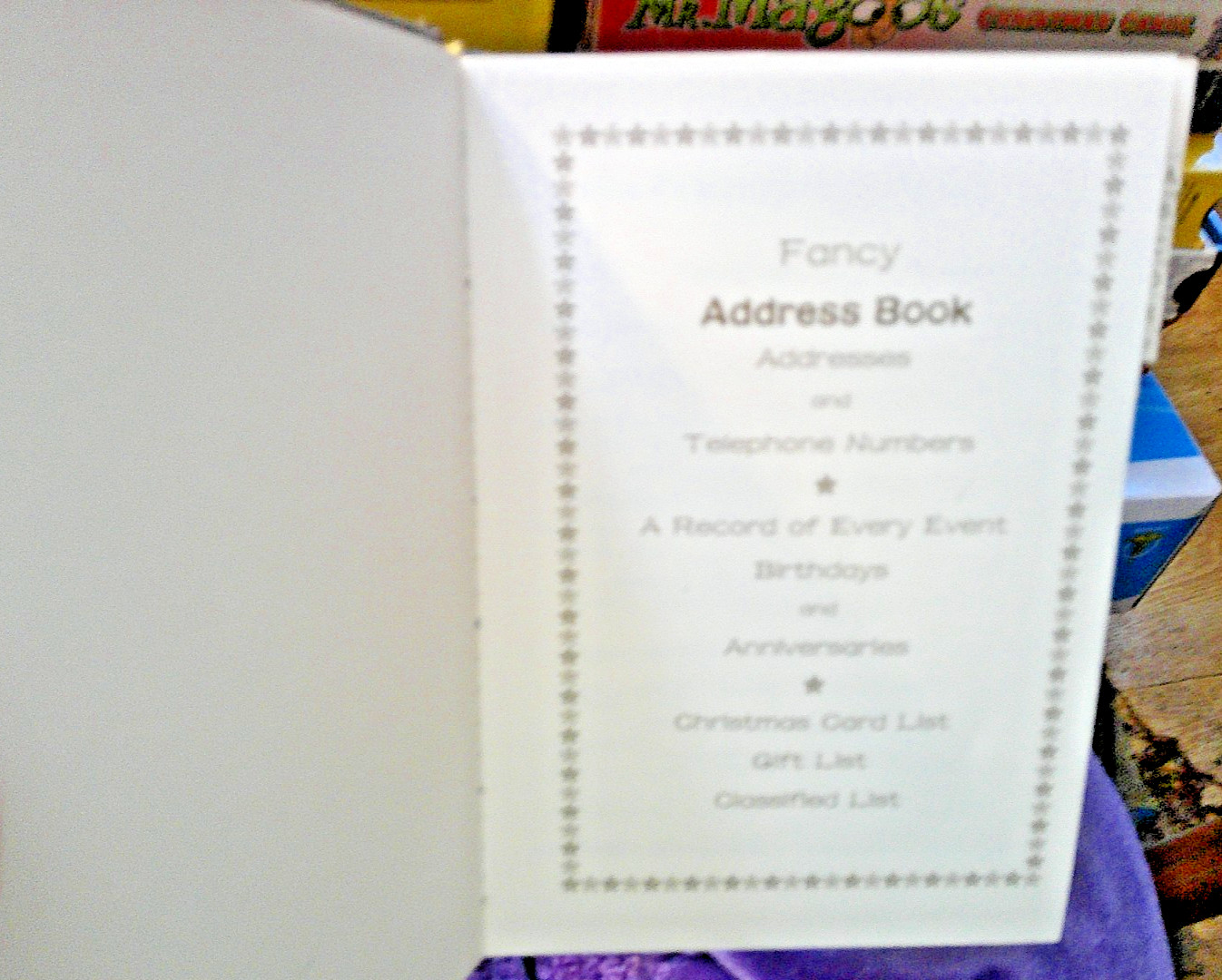 Vintage Sumo Foil Fancy Japanese Address Book…BRAND NEW NO BOX