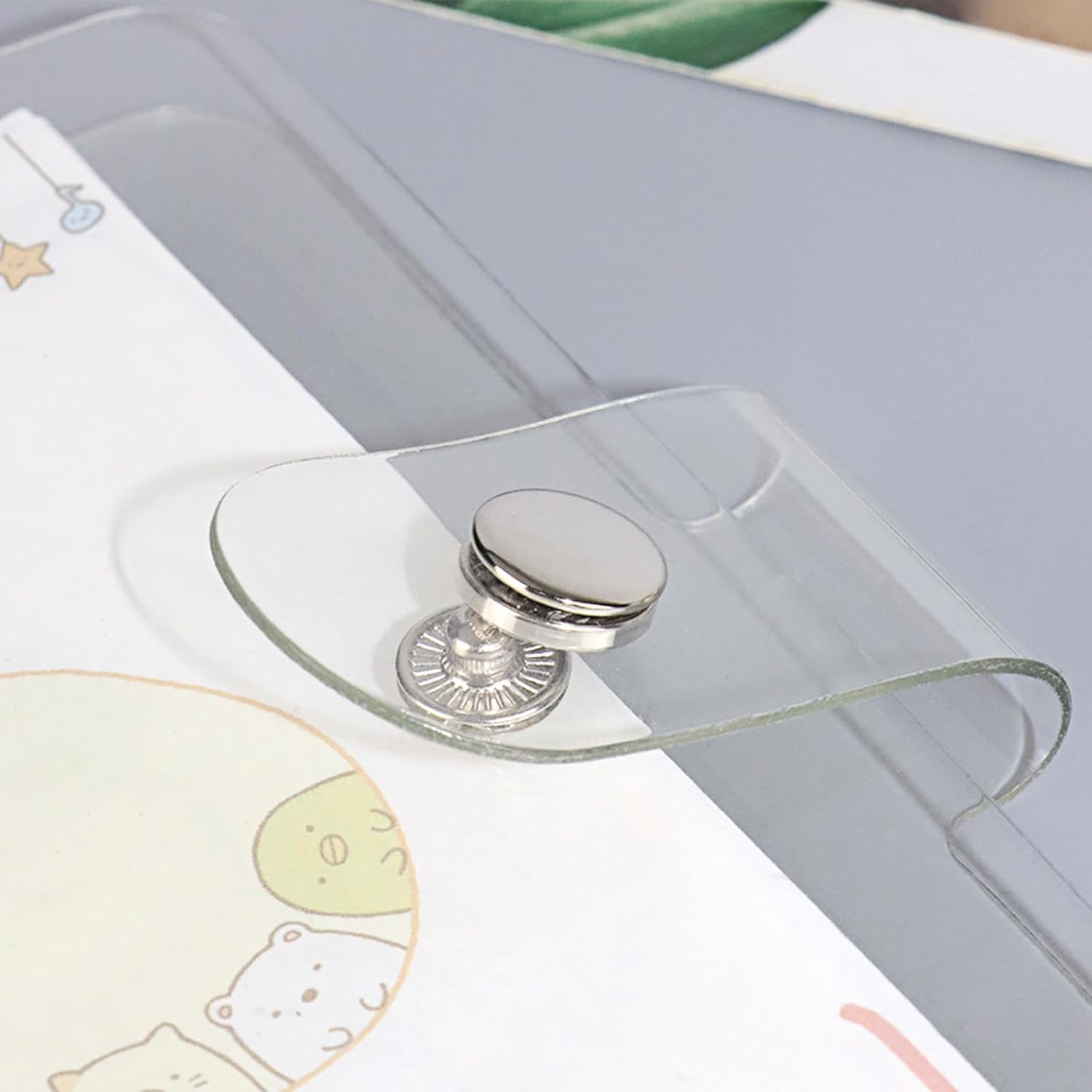 A7 Binder 6 Ring Budget Binder Clear PVC Planner Cover Notebook Shell for Organi