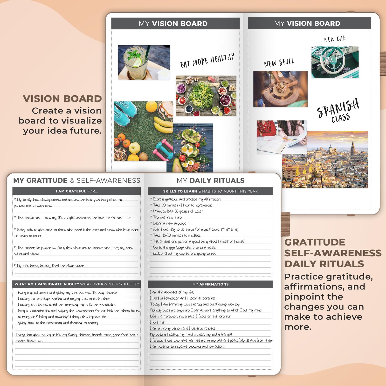 Clever Fox Planner – Undated Weekly & A5 (5.8″ x 8.3″), Pearl (Undated)