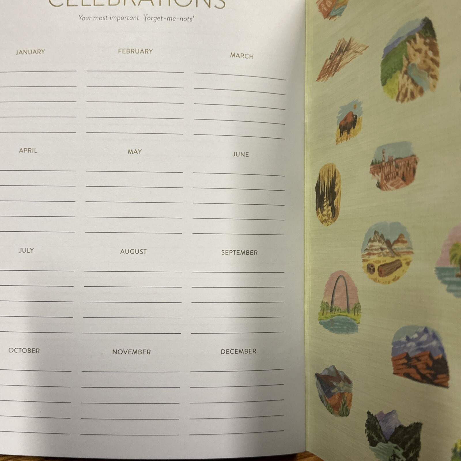 Seedlings 2023 Planner Cuyahoga Valley and 2023 Fortune Calendar Mini Magnet