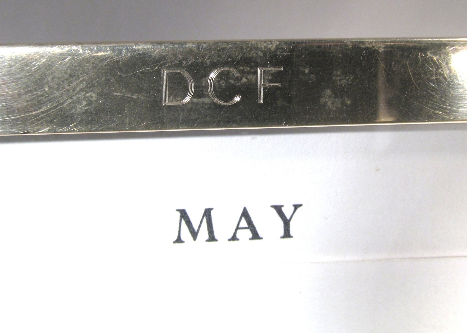 Tiffany & Co. Sterling Silver “Perpetual” Desk Calendar Complete C4011