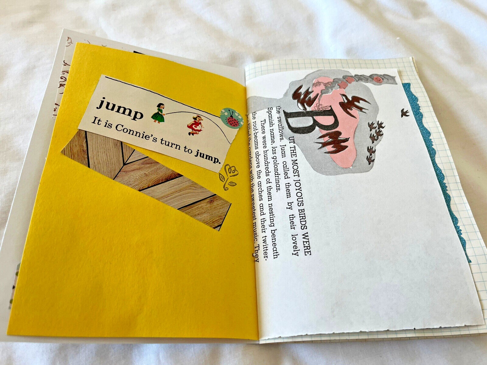 Junk Journal Make it Happen, Handmade Paper Ephemera 6 x 9” Embellish Bead Tail