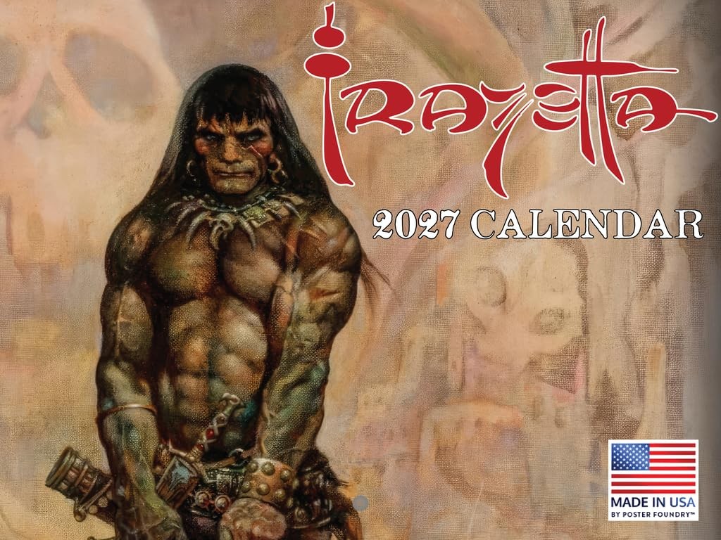 Frank Frazetta Calendar 2027 Fantasy Art Monthly Wall Calender