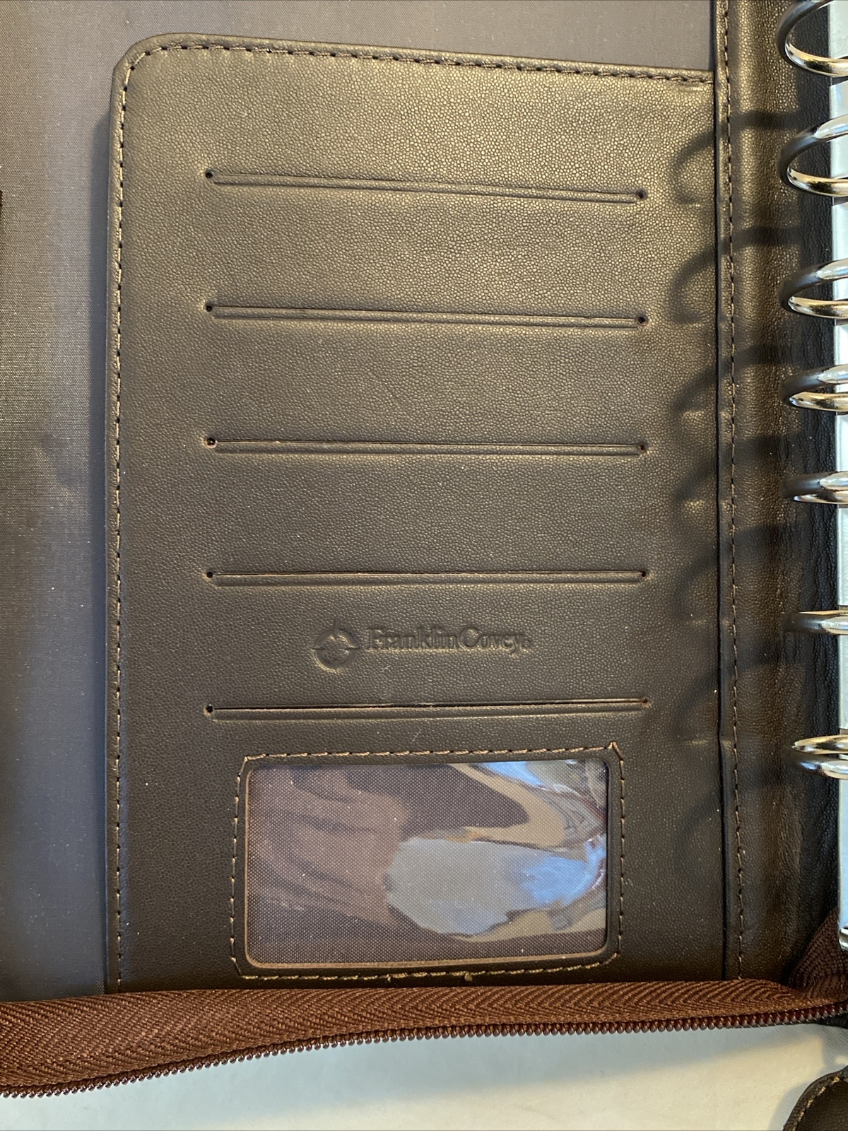 Franklin Covey LOGAN LEATHER OPEN BINDER 8.5”x 11” Chocolate Espresso NO BOX NEW