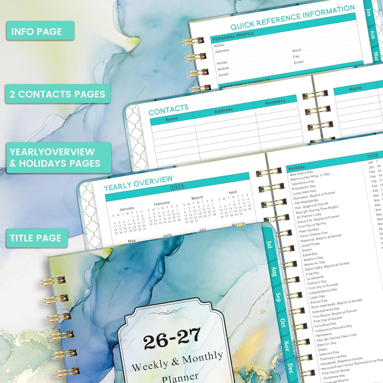 Planner 2026-2027 – Academic Planner 2026-2027, Jul. 2026 – Jun. 2027, 26-27 Wee