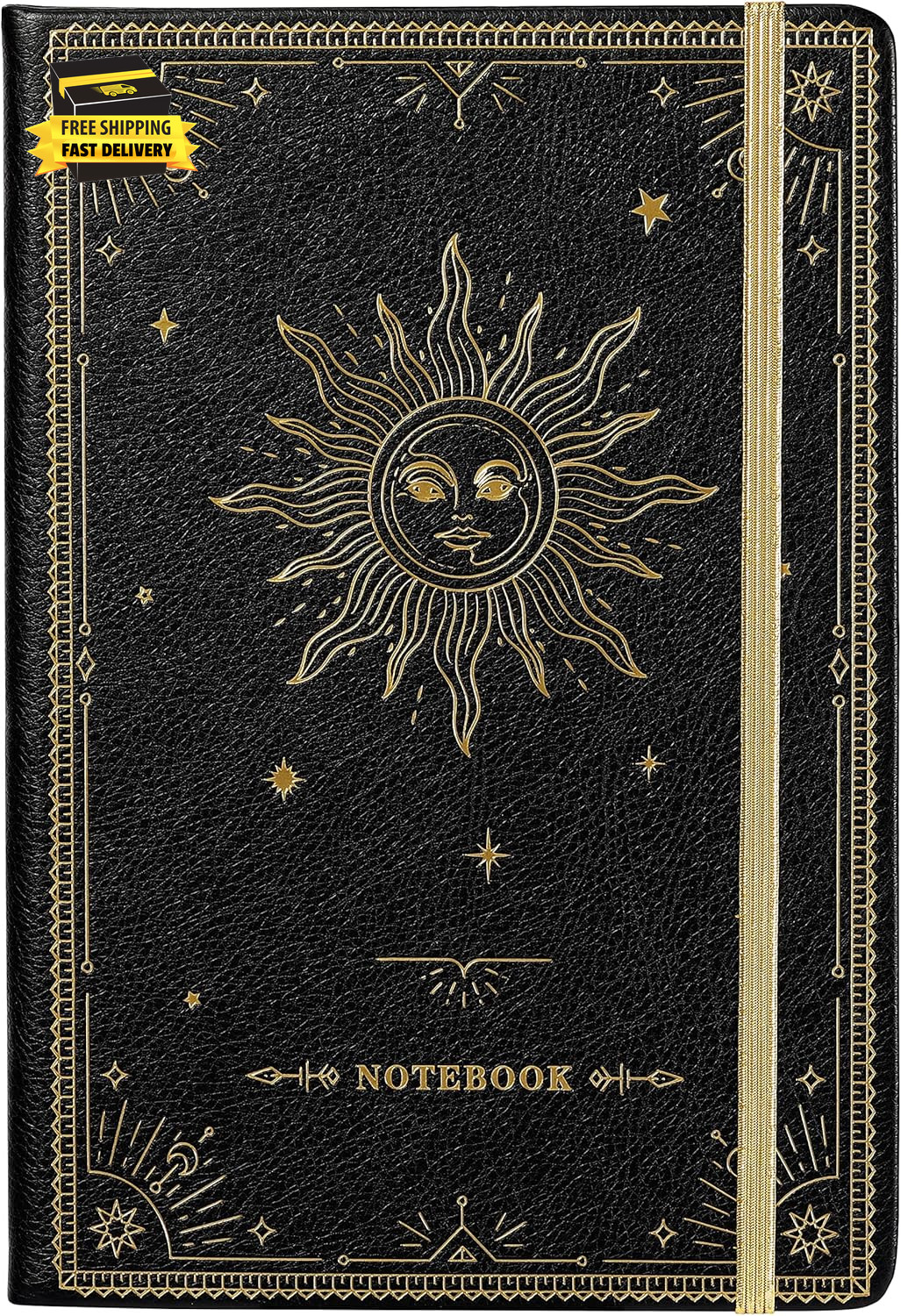 Ruled Notebook/Journal – Premium Thick Paper Classic Writing Notebook with Pocke