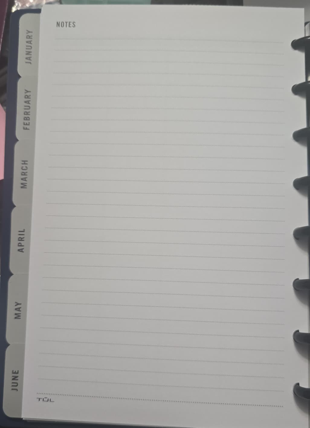 TUL® Discbound Undated Monthly Planner Starter Set, ,Soft-Touch Cover, Navy
