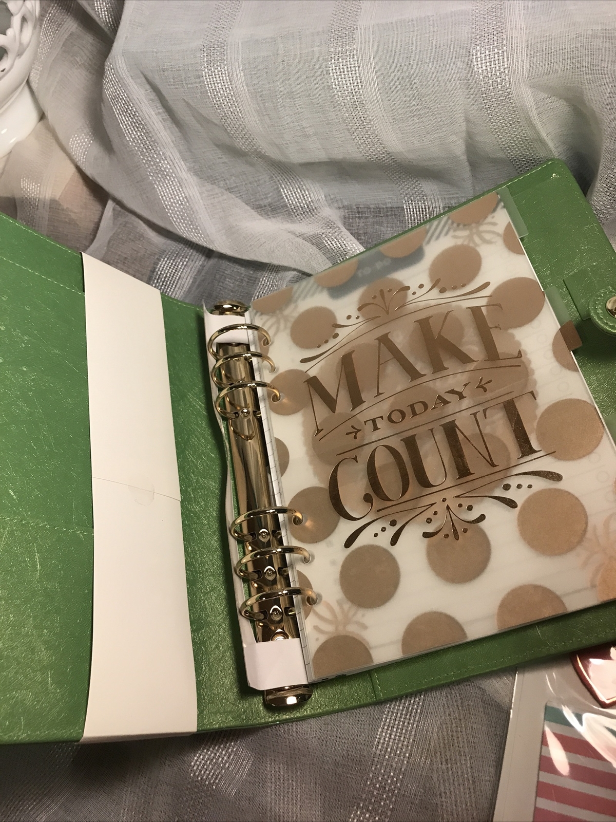 Date Planner To-Do 6 Ring Planner Organizer NEW + 2 FREE Gifts Accessories NIP