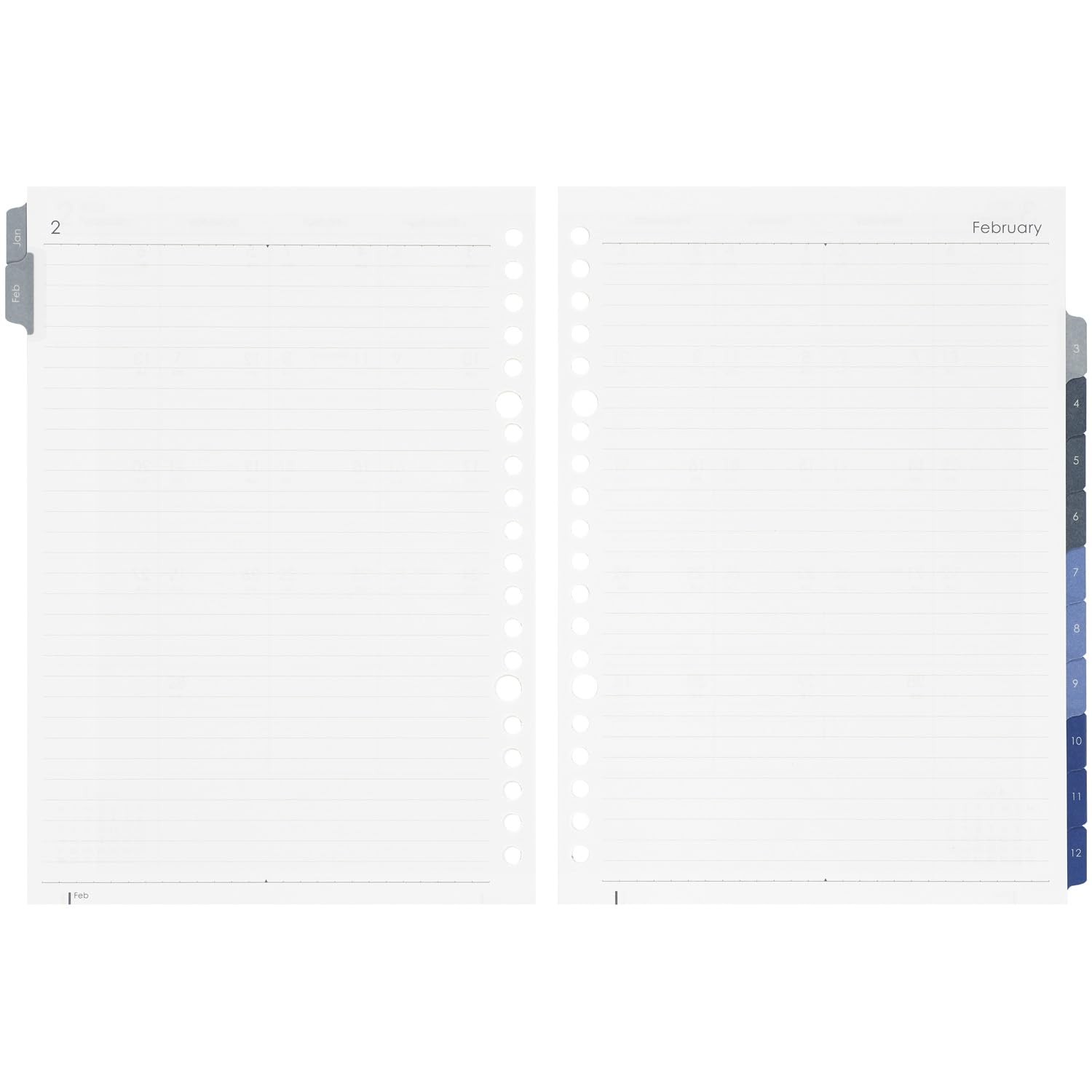 Maruman Planner System Planner Refill 2026 A5 Loose-Leaf Diary Monthly 20-Hole L