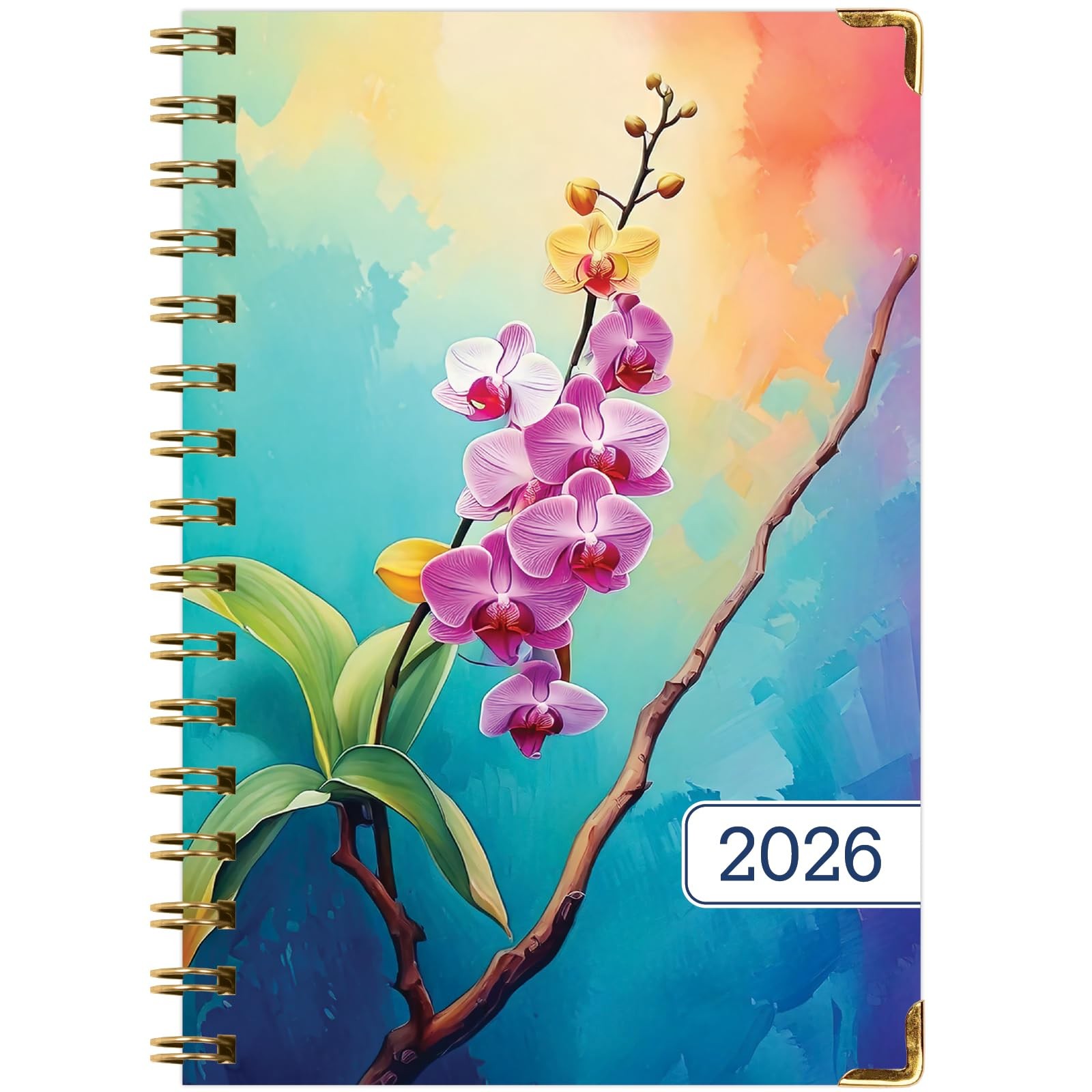 HARDCOVER 2026 Planner, 5.5″x8″: 14 Months (November 2025 – 5.5″ x 8″, Orchid