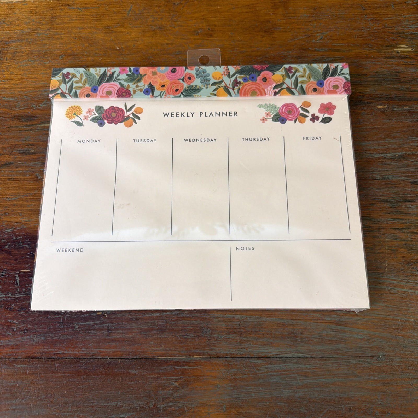 Rifle Paper Co. Weekly Planner & To Do Magnetic Note Pad. All New In Garden Rose