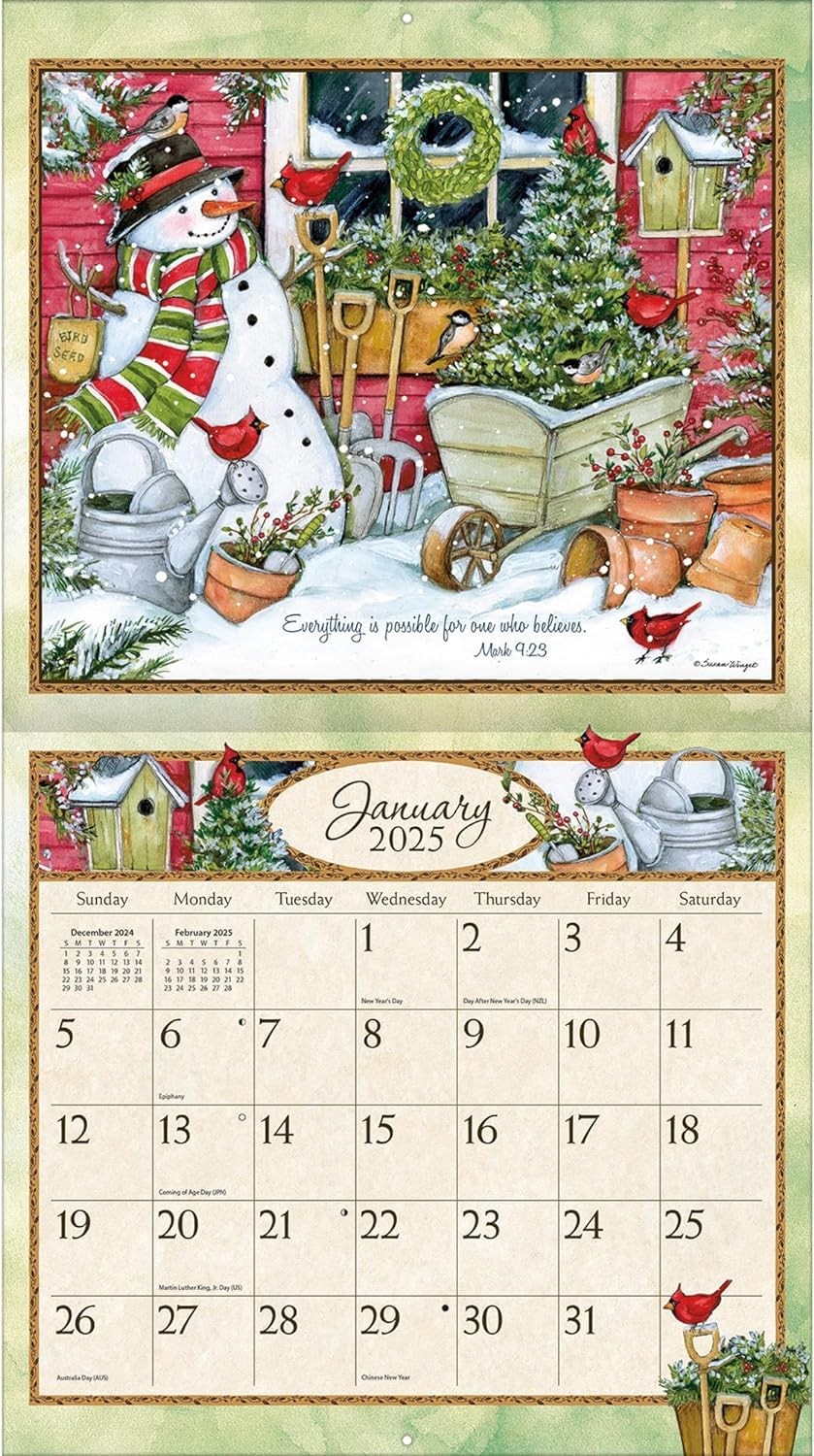 Lang, Bountiful Blessings by Susan Winget 2025 Wall 13.4″W x 13.4″H, Multi