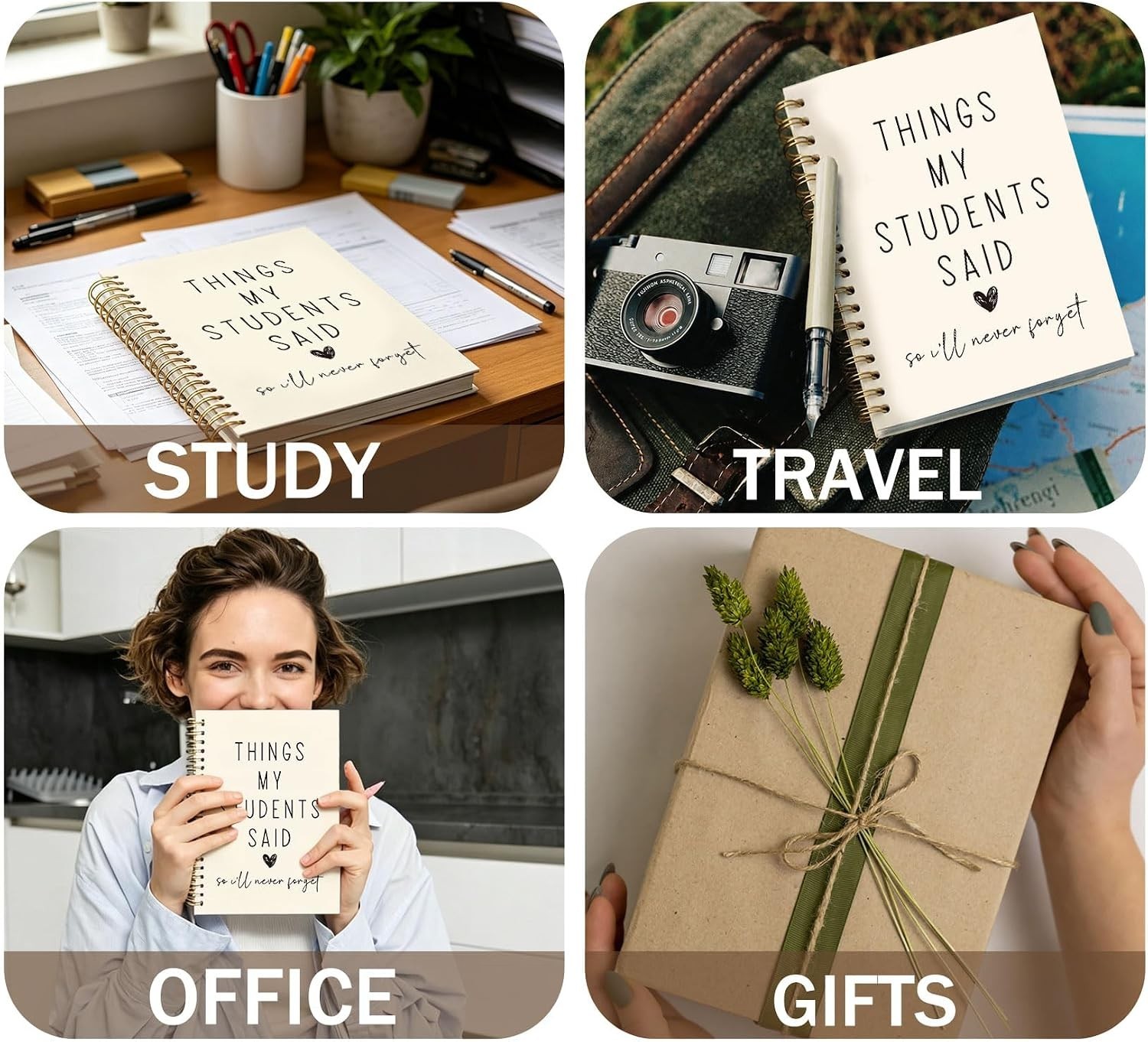 Elegant Things My Students Said Journal – Perfect Teacher Appreciation Gift
