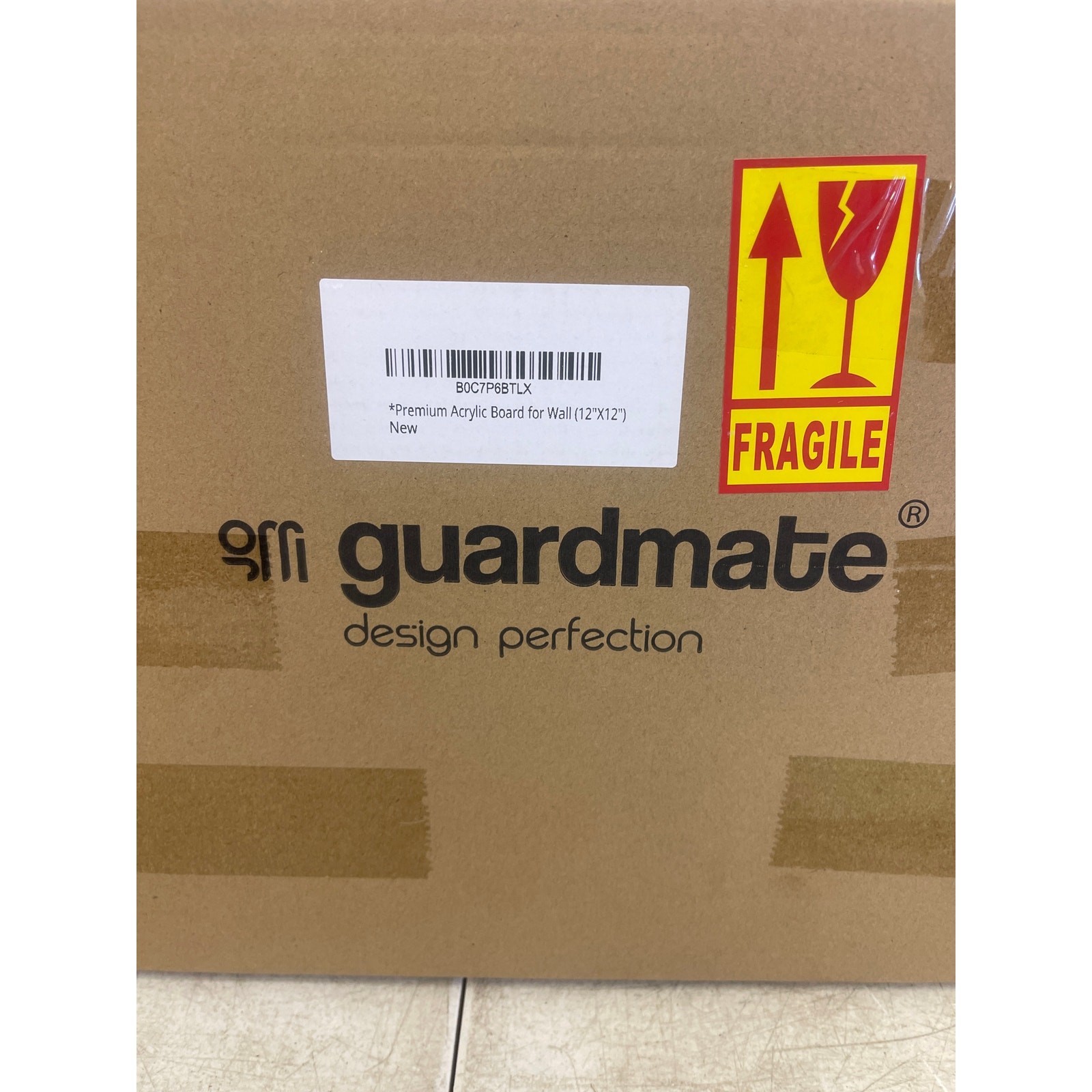 12″ X 12″ Guardmate Acrylic Wall Calendar Clear Calendar Whiteboard