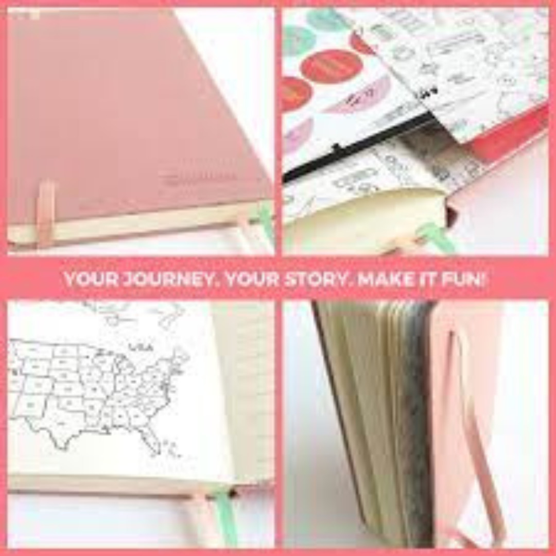 New Hardcover Dotted Journal Notebook A5 196 Acid Free 100 GSM Pages Blush Pink