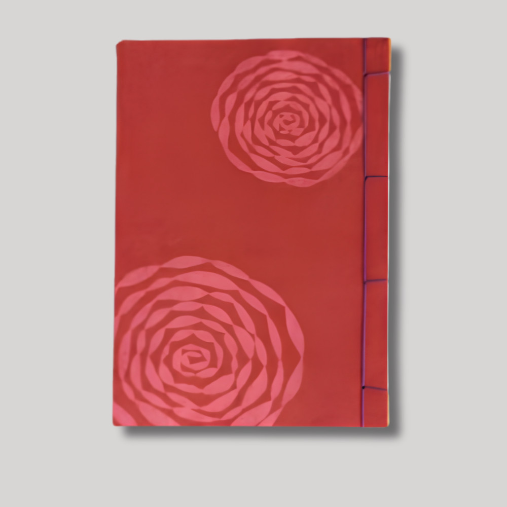 Unsodo Japanese Notebook Handmade Woodblock Print Watoji Kiku Journal Washi