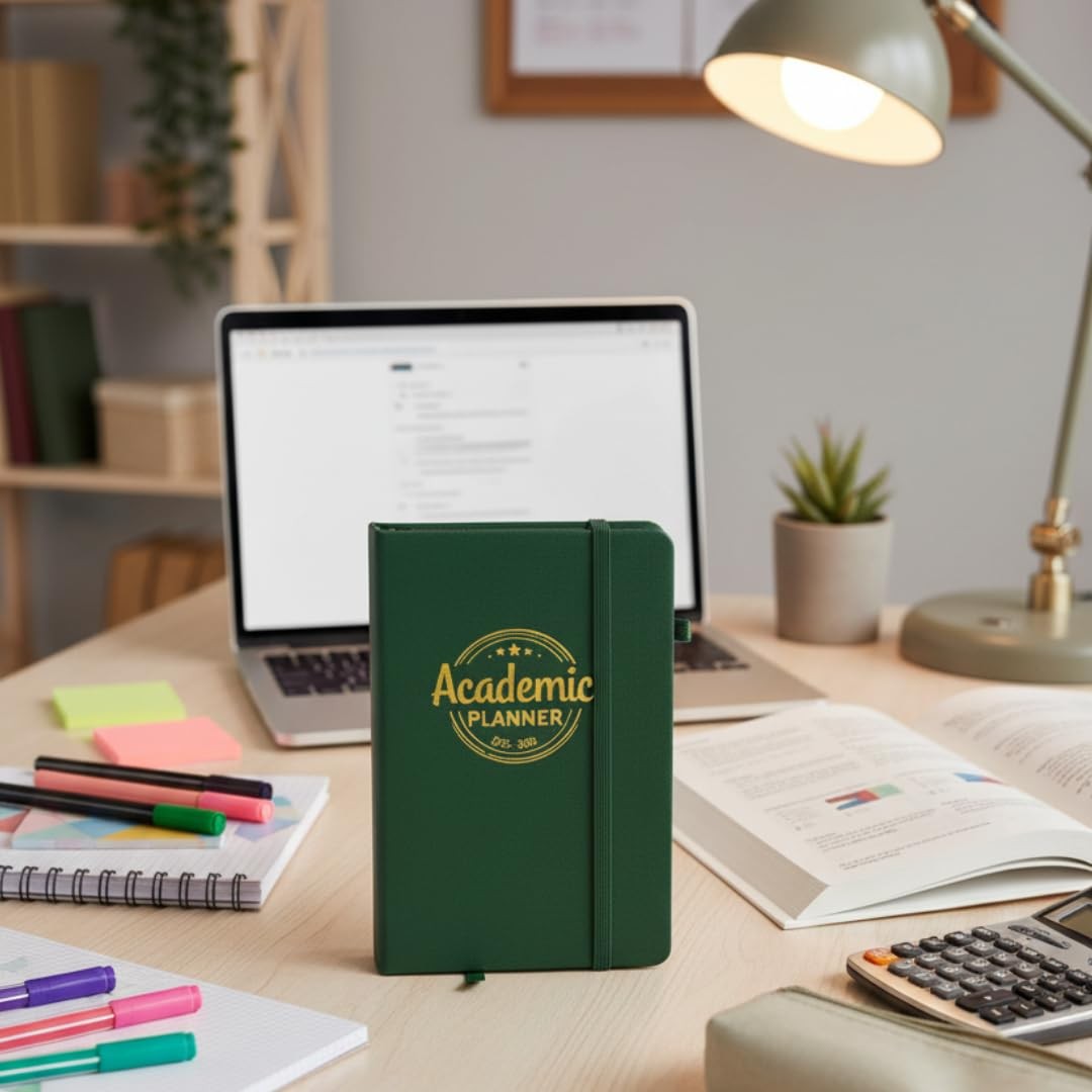 All-in-One Academic Planner 2025–2026: The Ultimate A5, Forrest Green