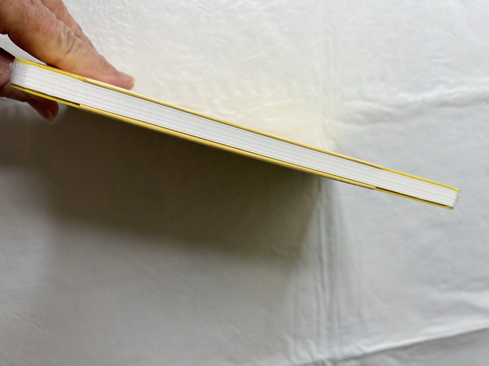 Fabriano Ecoqua Plus Glue Bound Notebook Yellow 5.8″ x 8.3″ A5 Lined NEW Sealed