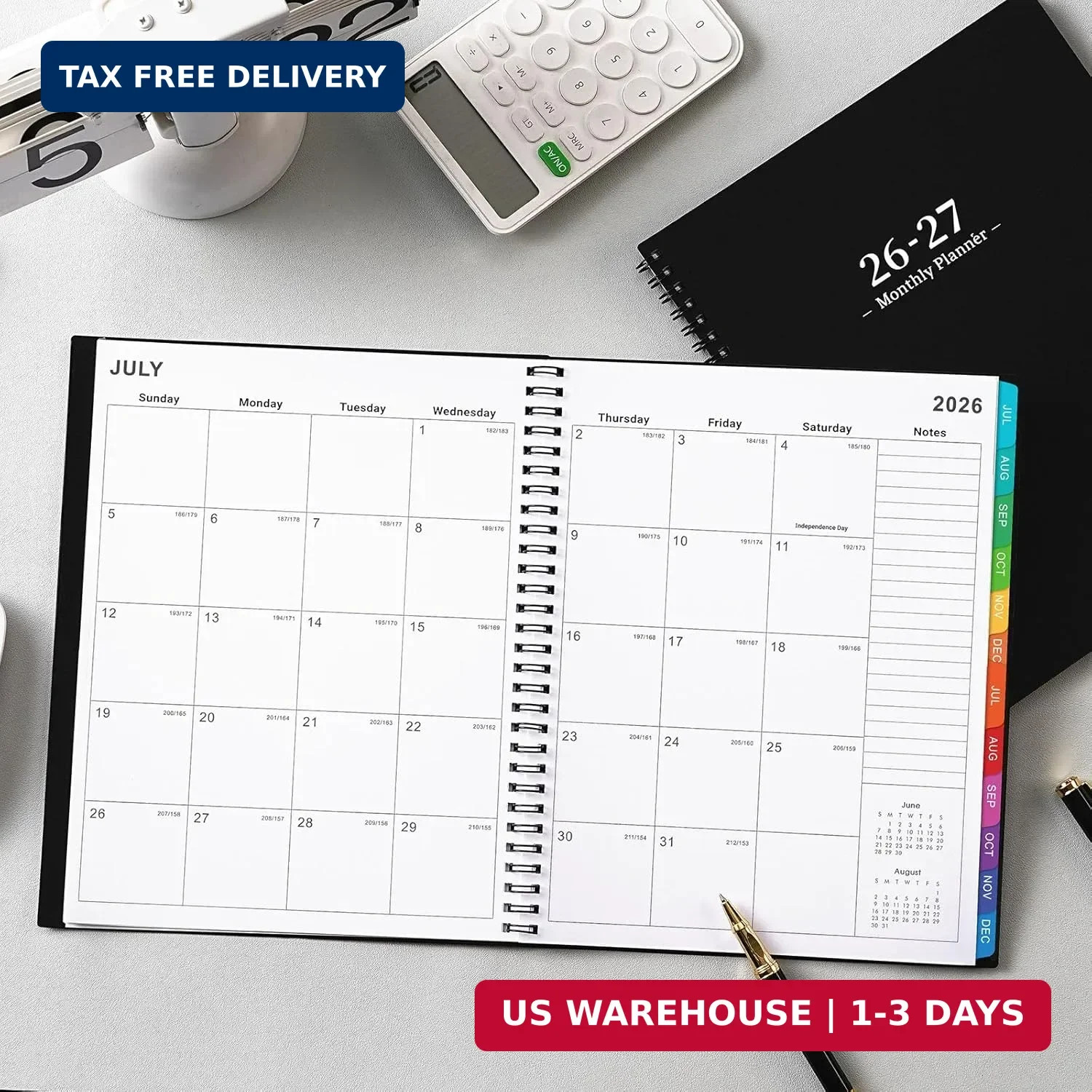 2026-2027 Monthly Planner – Academic Planner/Calendar 2026-2027, JUL 2026 – DEC