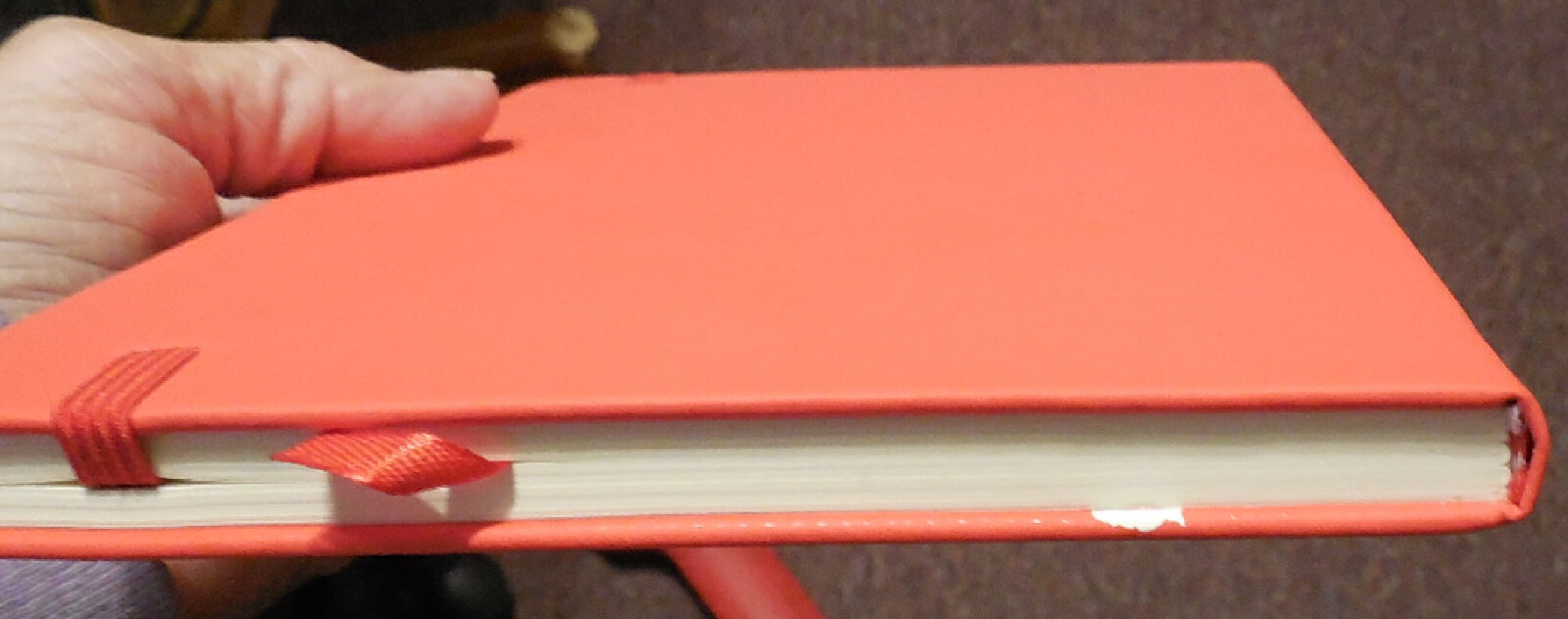 New RED Travel Journal Notebook Lined Blank Elastic Strap Closure & Pen Holder