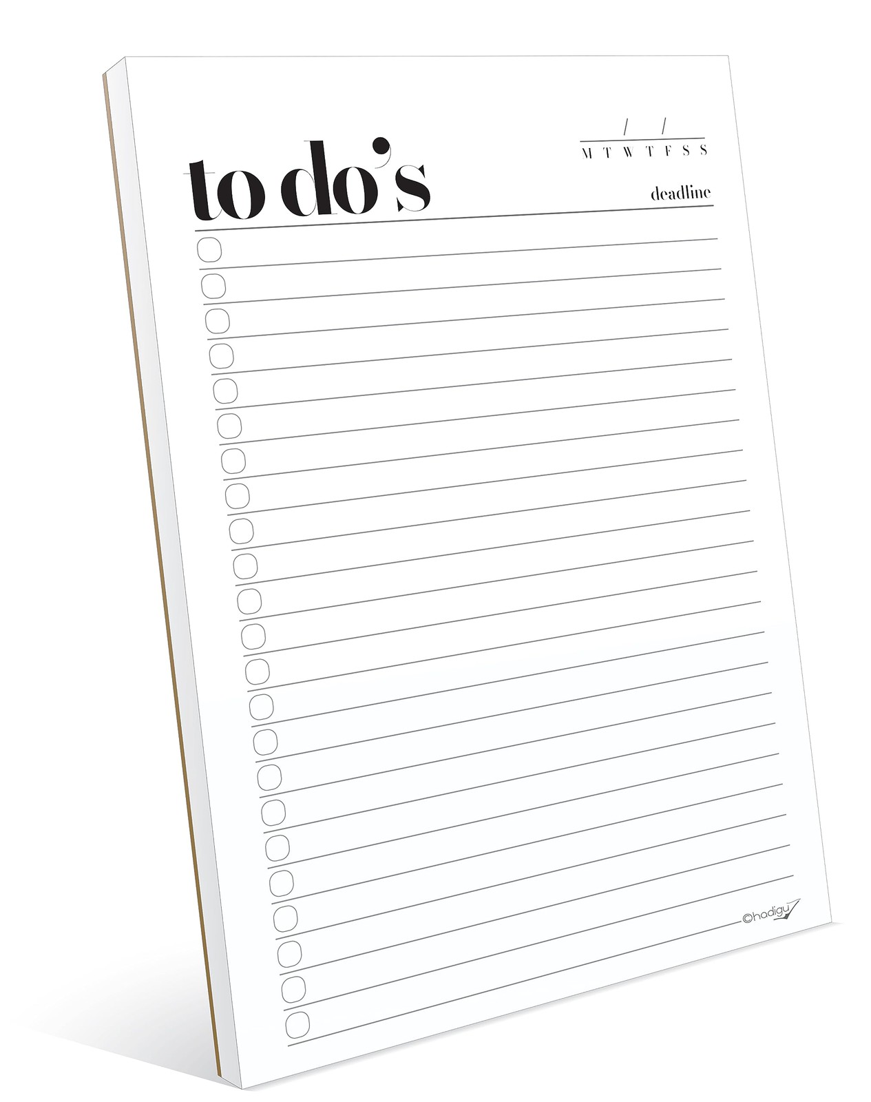 To Do List Notepad A5 Size (8.3″x5.8″) Premium Thick Paper With Cardboard Bac…