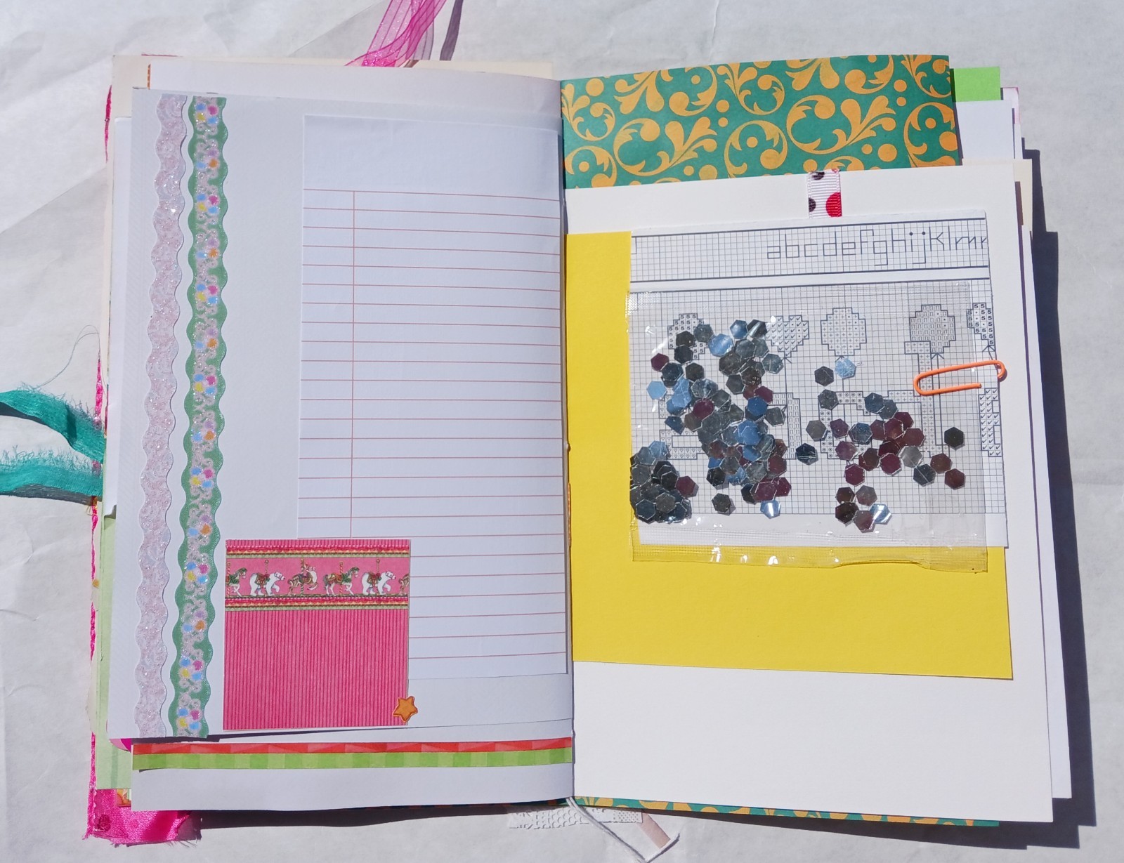 Colorful Carousel Circus Junk Journal Vintage Ephemera 46 pages