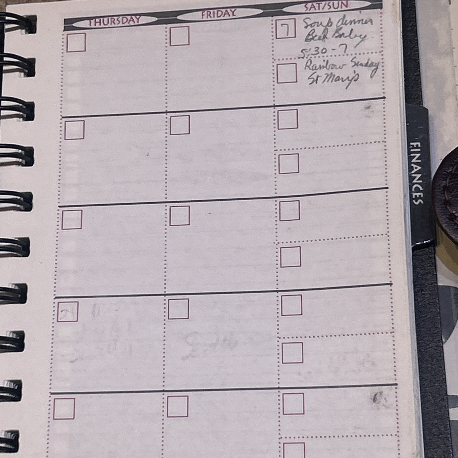 1994 Cambridge Fat Little Planner Mostly Unused And In Good Condition