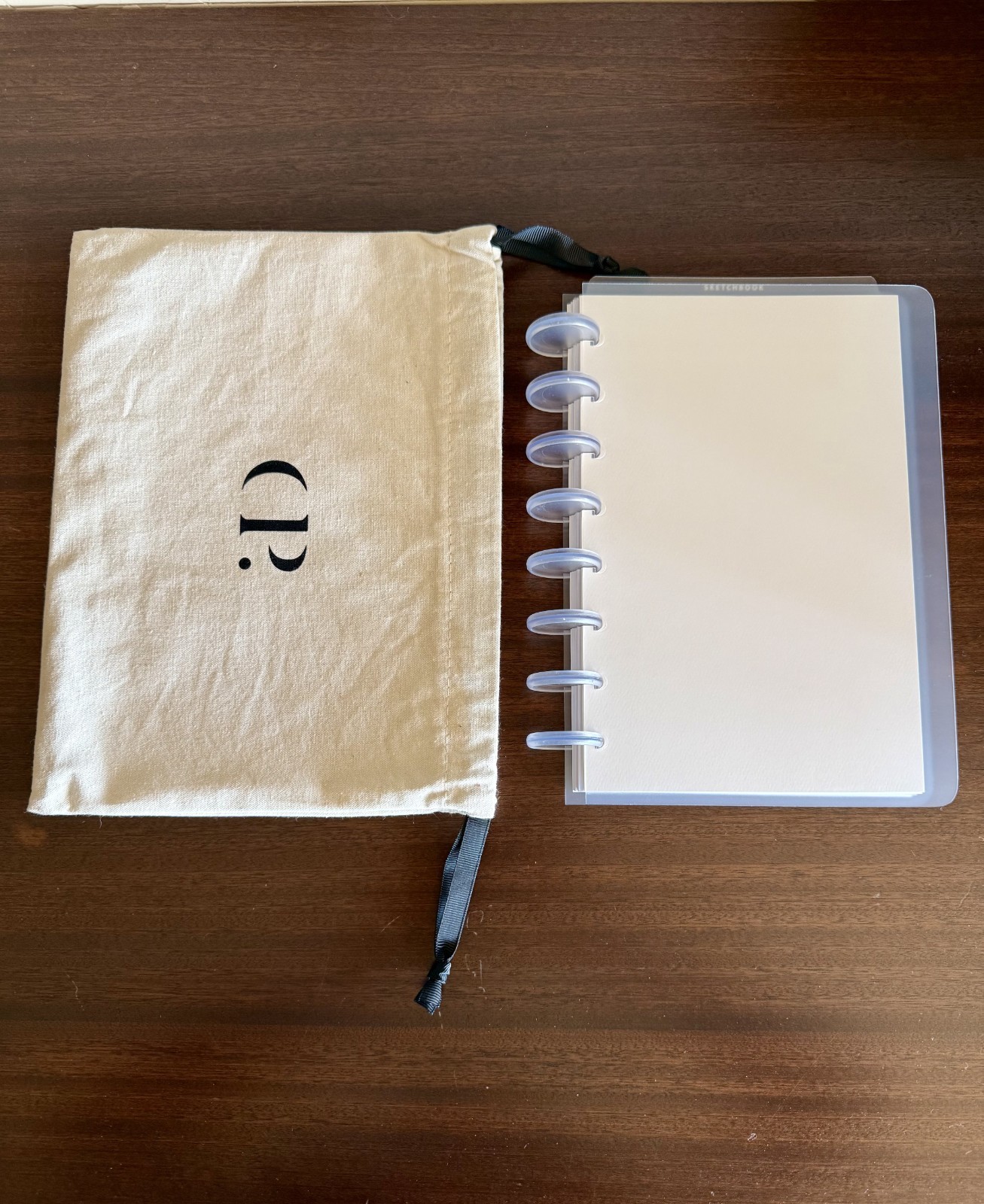 Cloth & Paper Half Letter Size Planner, 8 Disc