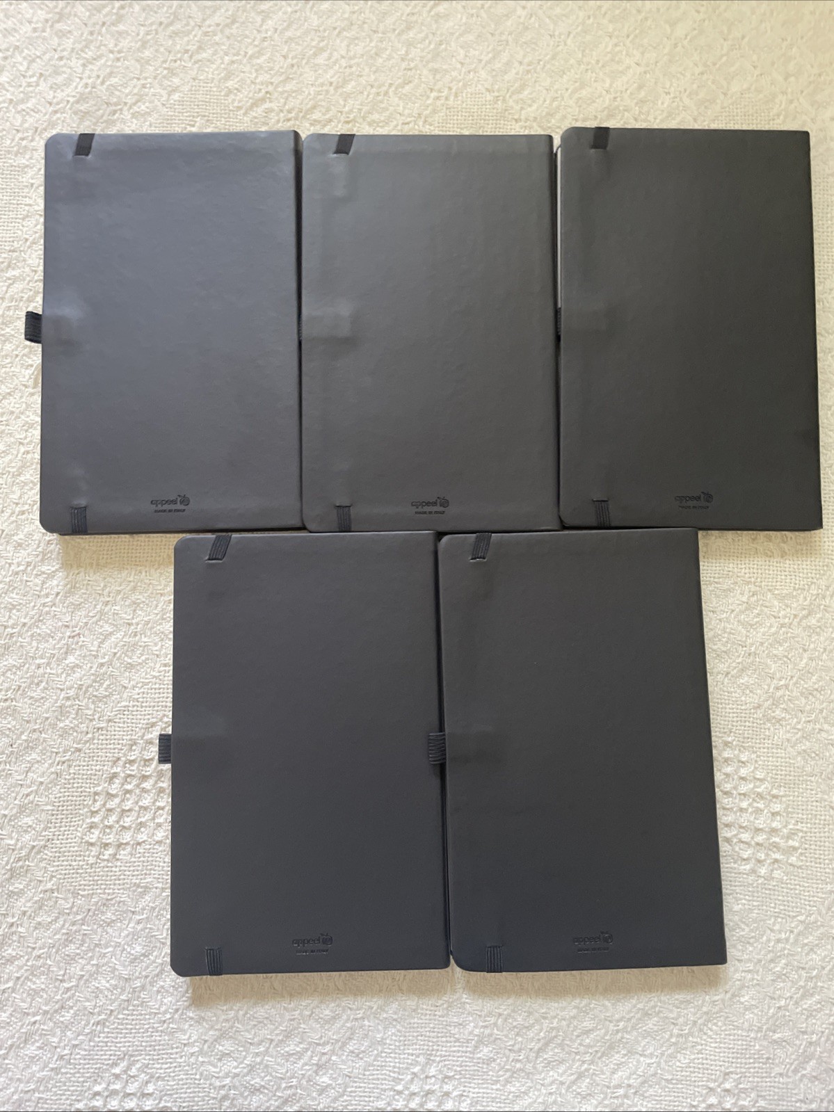 Lot Of 5 Future Lined Solid Cover Journal Notebooks 5 1/4 X 8 3/8 Inch NEW