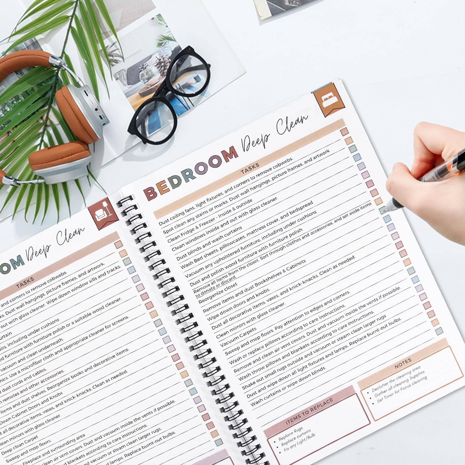Adhd Cleaning Planner for Adults and Teens A -1pc,