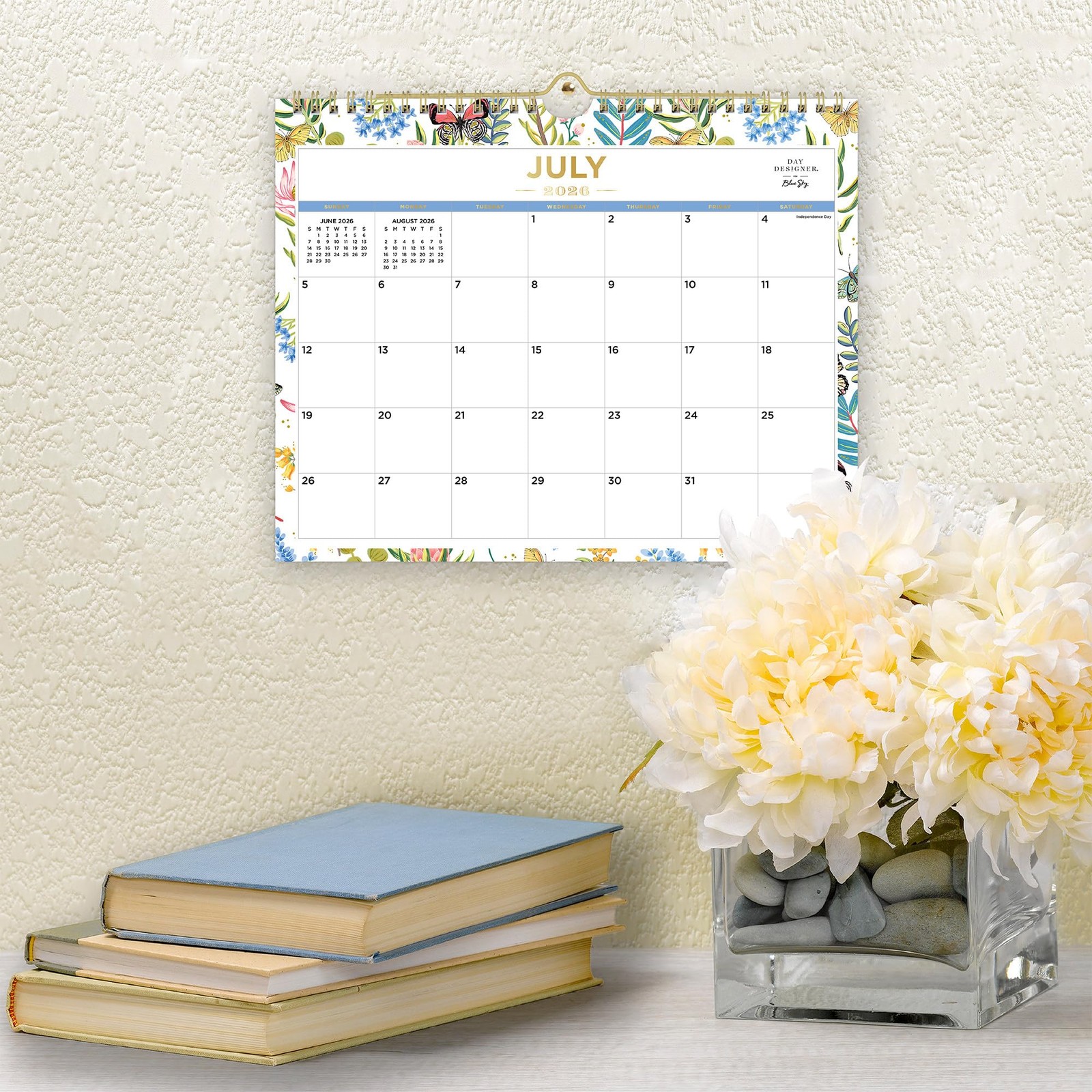 Blue Sky Day Designer 2026-2027 Monthly 11″ x 8.75″, Flutter- 2026/2027