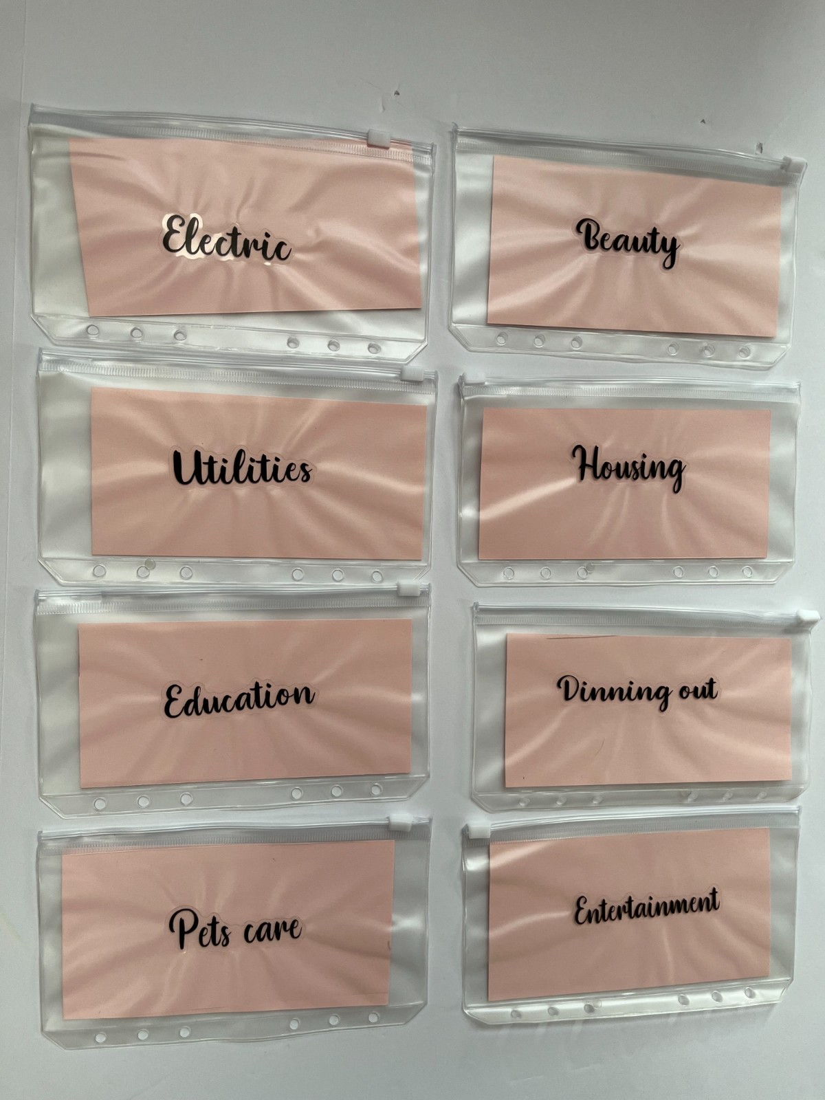 Lavendar budget binder, cash envelope system planner, savings and budget planner