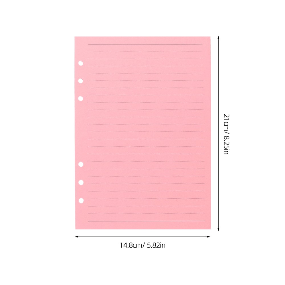 2 Sets Reusable Loose Leaf Planner Inserts A5 Binder Refill Paper Smooth Writing