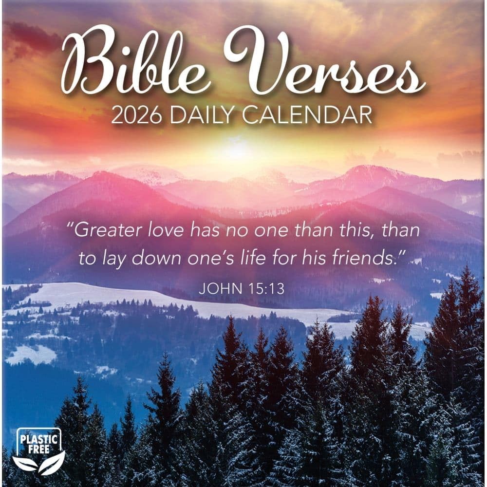 TURNER PHOTOGRAPHIC Bible Verses Photo Box Calendars (26998052003) Small, 2026