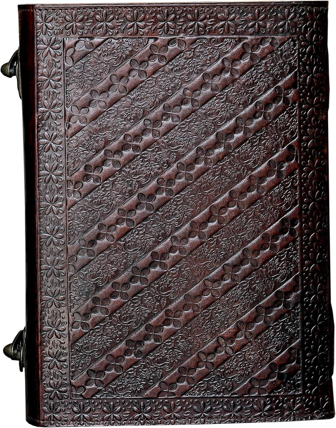 Tree of Life Leather Journal 600 Pages Embossed Notebook Blue Stone Diary