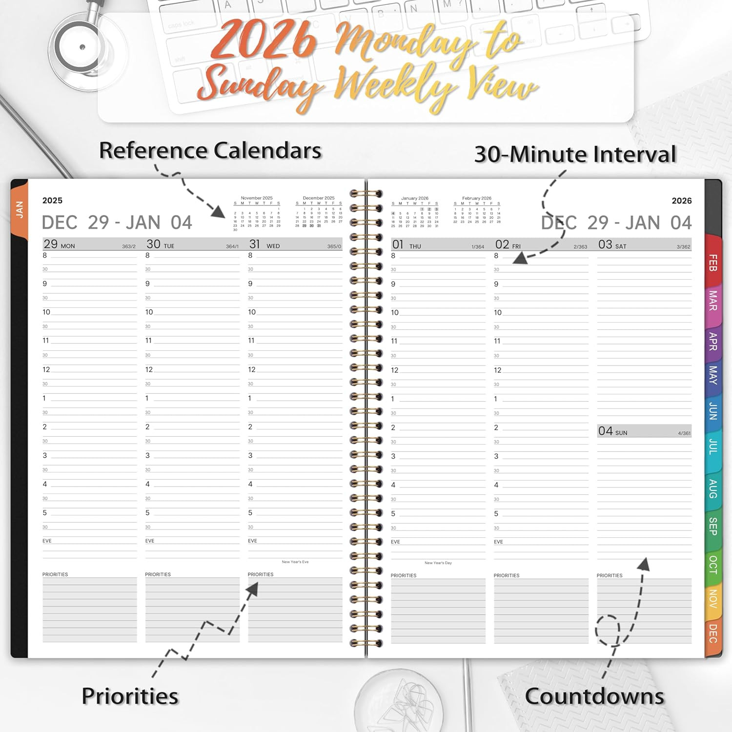 2026 Appointment Book/Planner – 2026 Planner Large 9″ X 11″, Jan 2026 – Dec 2026