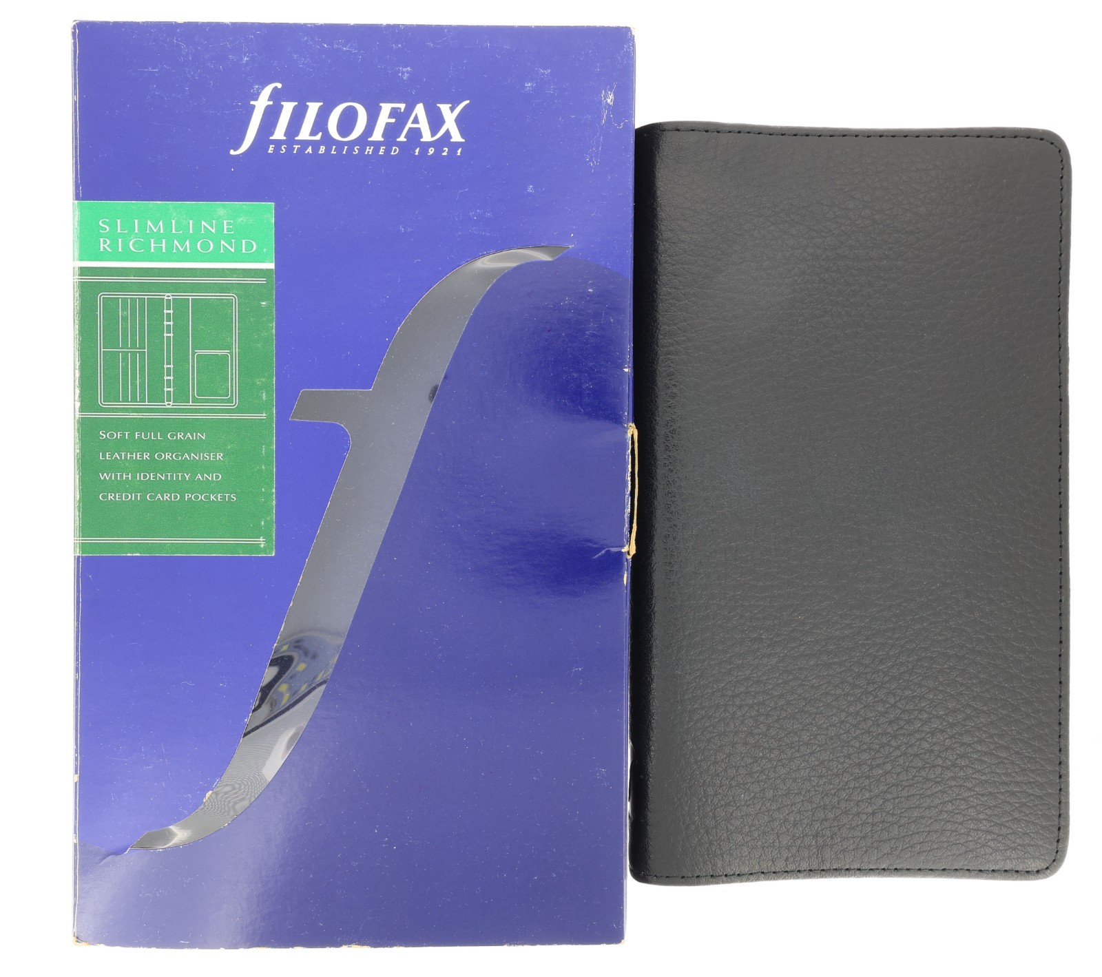 Never Used Circa 1996 Filofax Slimline Richmond Genuine Leather Organizer