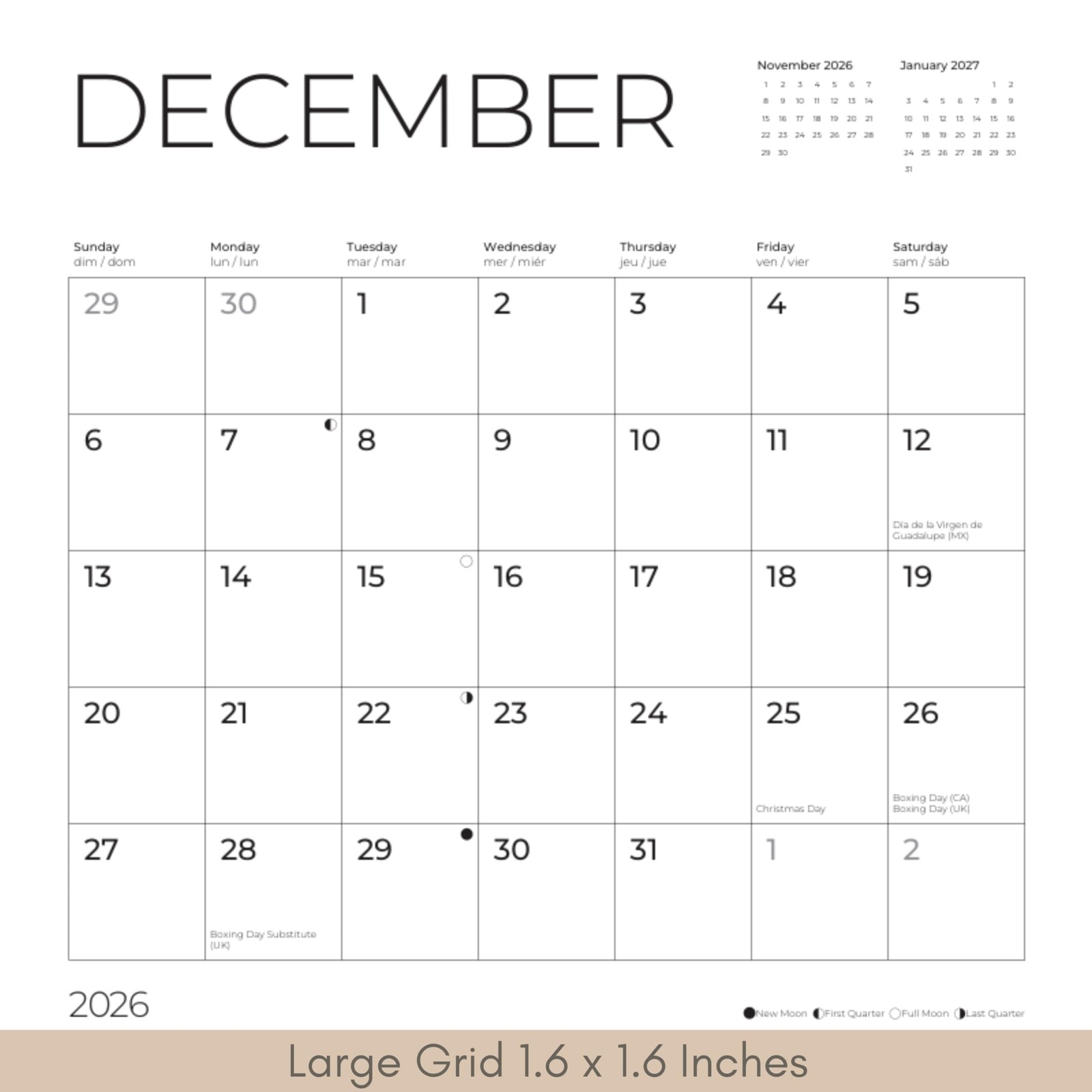 Havanese 2026 Wall Calendar | 12″ x 24″ Open | Dog