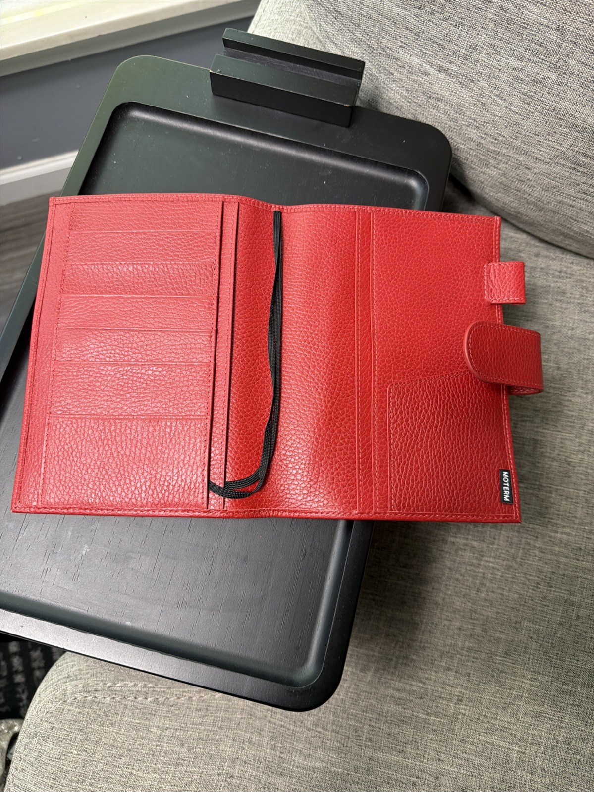 Moterm B6+ Leather Cover Notebook Planner Cherry Red