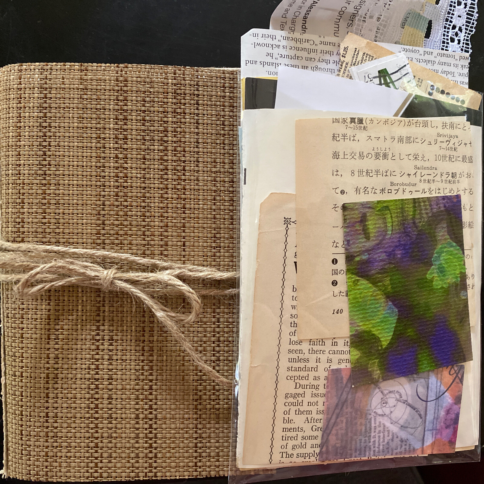 Beautifully Imperfect Handmade Junk Journal Book plus Ephemera & Embellishments