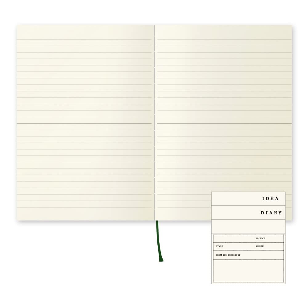 DESIGNPHIL 15294006 Midori Notebook, MD A5, Cream or Light Brown