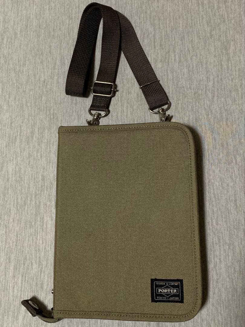 Hobonichi Techo Cover PORTER Sacoche A5 size Khaki Excellent Condition Japan