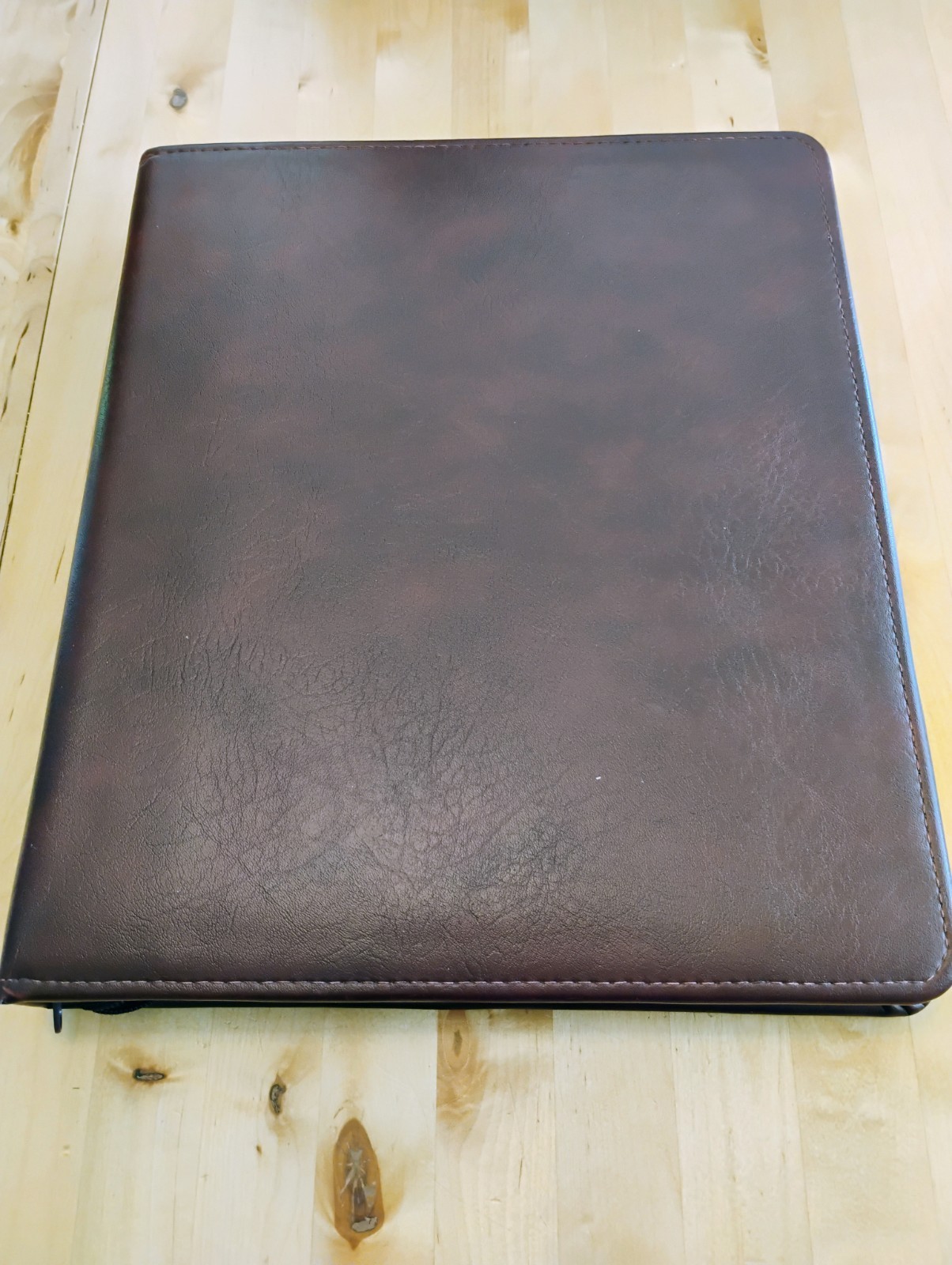 Time System A5 Leather Binder zip closure Pentel P225 Pencil CLEAN 1994 Planner