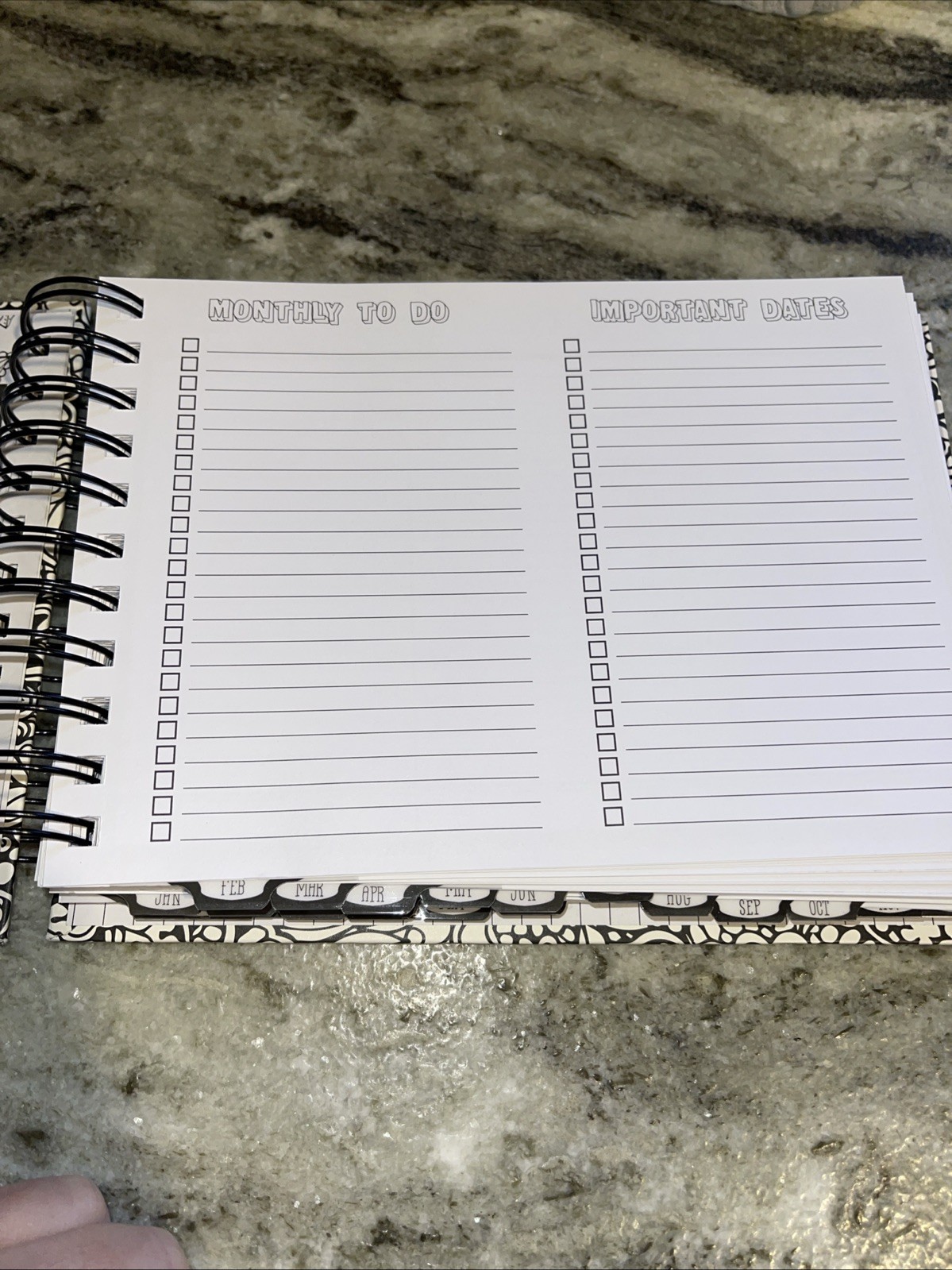18month Doodle Planner 8.5 In X 6.5 In NEW old Stock RECOLLECTIONS brand