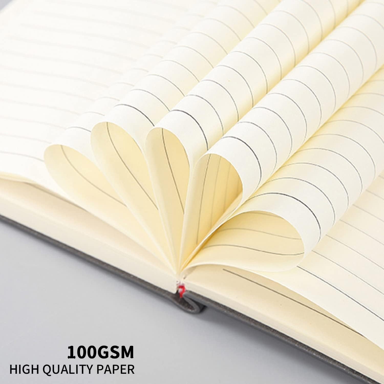 Notebook/Journal (Set of 3), Classic Lined – 200 Pages, 100 GSM Thick Paper Grey
