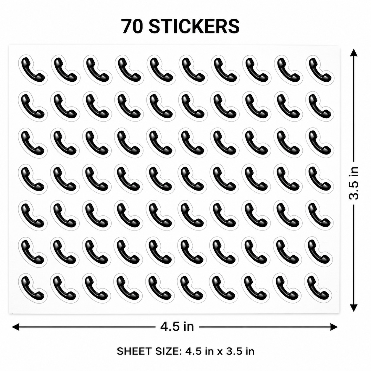 Dayplanner Daytimer Reminder Stickers 1/2inch Calender on 4.5×3.5 inch card